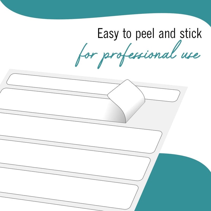 EXTRIC File Folder Labels 32 Sheets File Labels White Stickers a Total of 256 File Labels for File Folders - Image 4